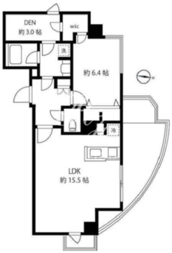 ブルーミング西麻布 802 間取り図