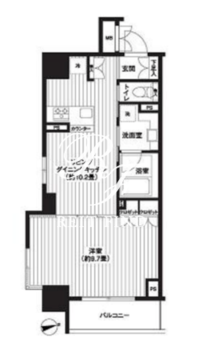 レジディア新御徒町 1101 間取り図