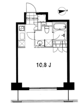 フレンシア麻布十番ノース 702 間取り図