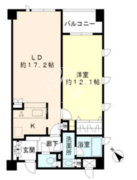 ヒューリック目黒三田 416 間取り図