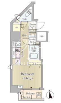 レジデンス高輪台 601 間取り図