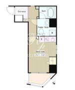 アクアアンビシャス八丁堀 403 間取り図