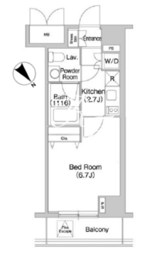 コンフォリア豊洲 219 間取り図