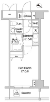 コンフォリア豊洲 515 間取り図