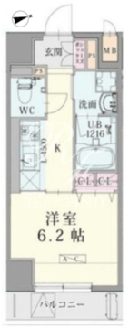 スペランツァ日本橋 302 間取り図
