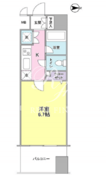 プロスペクト・グラーサ広尾 607 間取り図