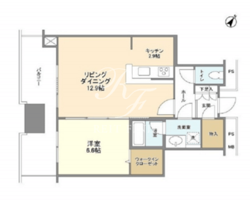 リガーレ日本橋人形町 3709 間取り図