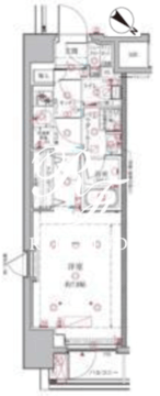 クレイシア月島 402 間取り図