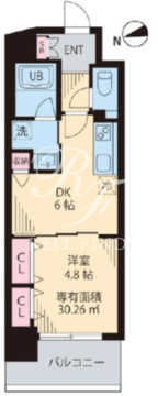 ルカナル門前仲町 204 間取り図