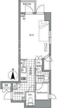 レジディア目白2 103 間取り図
