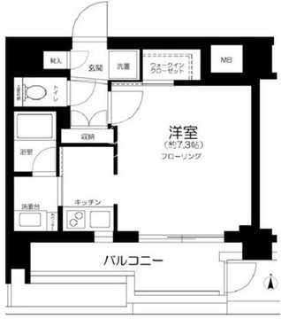 ジェノヴィア水天宮前スカイガーデン 101 間取り図