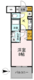 D-room早稲田 808 間取り図