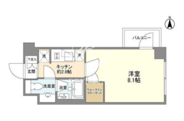 シェノン三軒茶屋 101 間取り図
