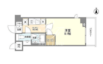 シェノン三軒茶屋 103 間取り図