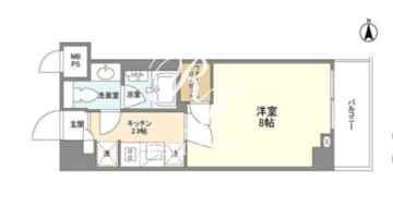 シェノン三軒茶屋 204 間取り図