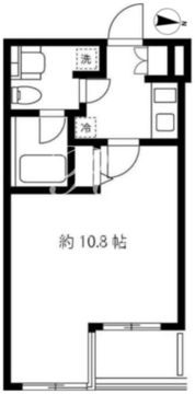 ブルーミング西麻布 202 間取り図