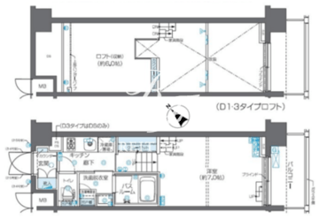 ズーム芝浦 302 間取り図