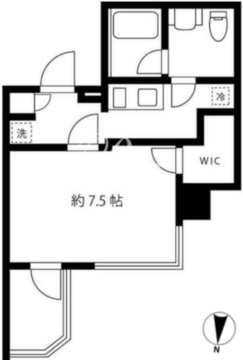 ブルーミング西麻布 703 間取り図