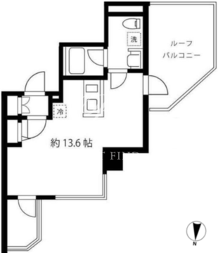 ブルーミング西麻布 603 間取り図