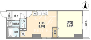 シャルム東陽 204 間取り図