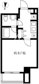 ブルーミング西麻布 205 間取り図