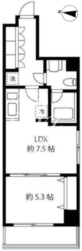 ブルーミング西麻布 304 間取り図