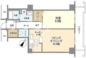 トルナーレ日本橋浜町 1502 間取り図