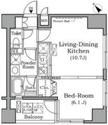 レジディア広尾南 901 間取り図 ?>