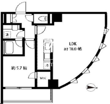 ブルーミング西麻布 502 間取り図