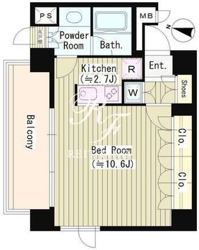 アゼリアテラス新宿 505 間取り図