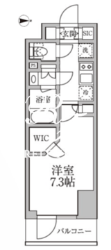 レジディア新御徒町2 802 間取り図