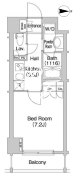 コンフォリア市谷柳町 403 間取り図