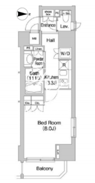 コンフォリア市谷柳町 1204 間取り図