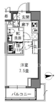 エスレジデンス新御徒町ウエスト 704 間取り図