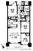 シャンピアグランデ深沢 402 間取り図