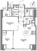 レキシントンスクエア白金高輪 1604 間取り図