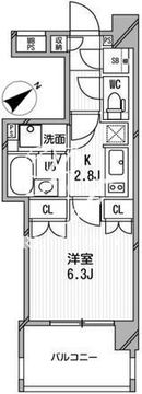 ライオンズシティ白金高輪 502 間取り図