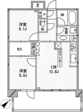 ライオンズシティ白金高輪 1203 間取り図