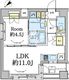 ドゥーエ五反田 701 間取り図