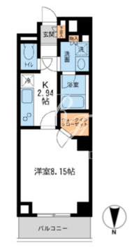 レジデンス白金コローレ 207 間取り図