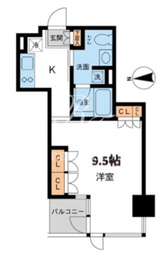 レジデンス白金パークフロント 202 間取り図