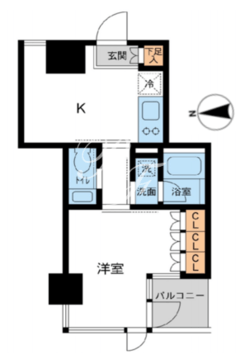 レジデンス白金パークフロント 303 間取り図