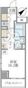 ブリリアイスト銀座東 1103 間取り図