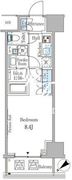 ルビア赤坂 1206 間取り図