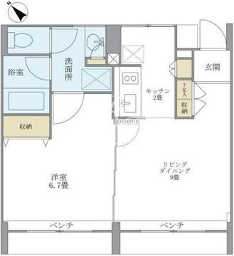 KDXレジデンス自由が丘 408 間取り図