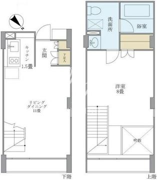KDXレジデンス自由が丘 308 間取り図