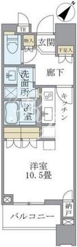 ブリリアタワーズ目黒 N-714 間取り図