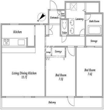渋谷プロパティータワー 1308 間取り図