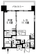 レジディア錦糸町 1309 間取り図