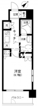 プライムアーバン田町 901 間取り図